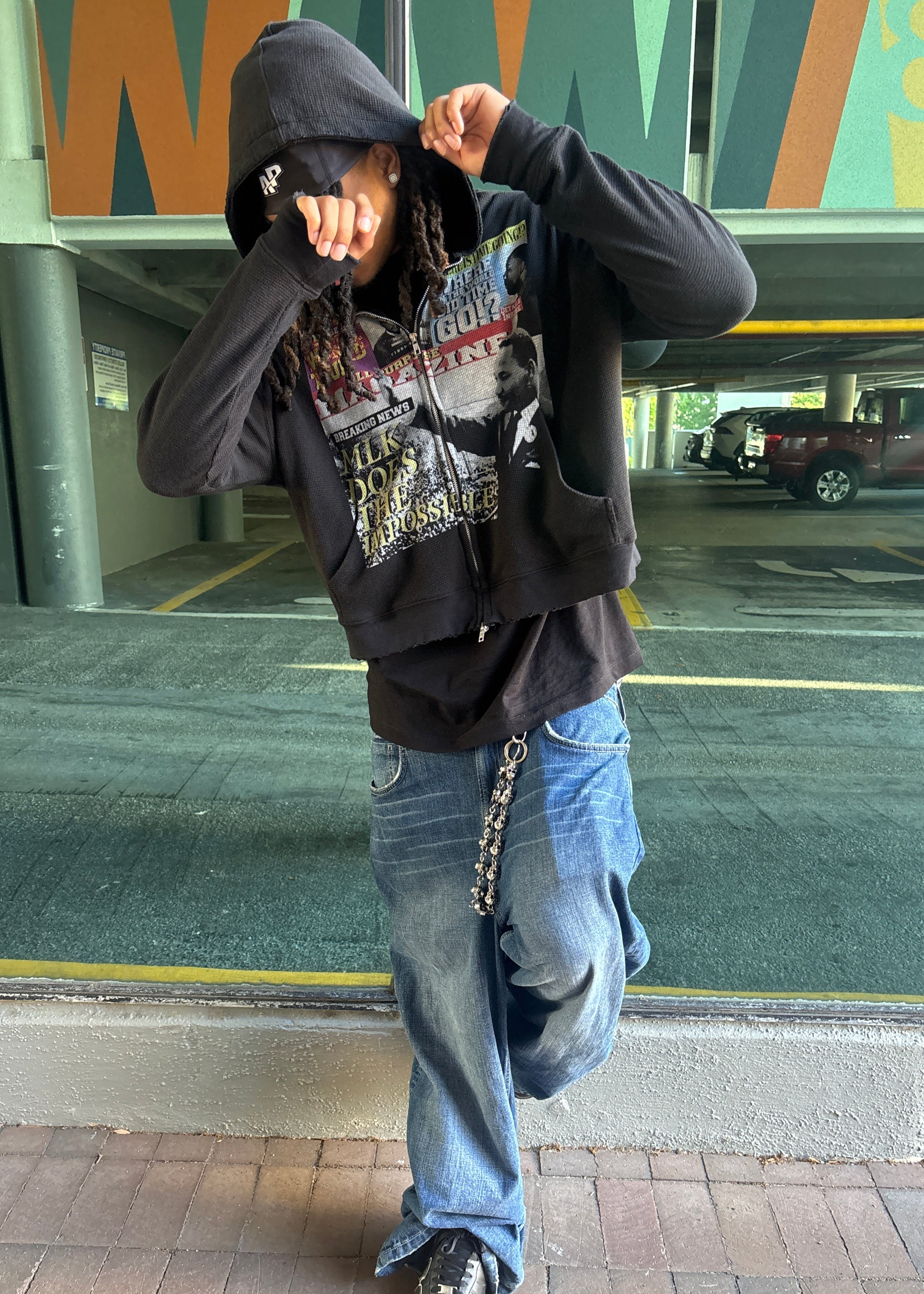 Black MLK Zip-Up