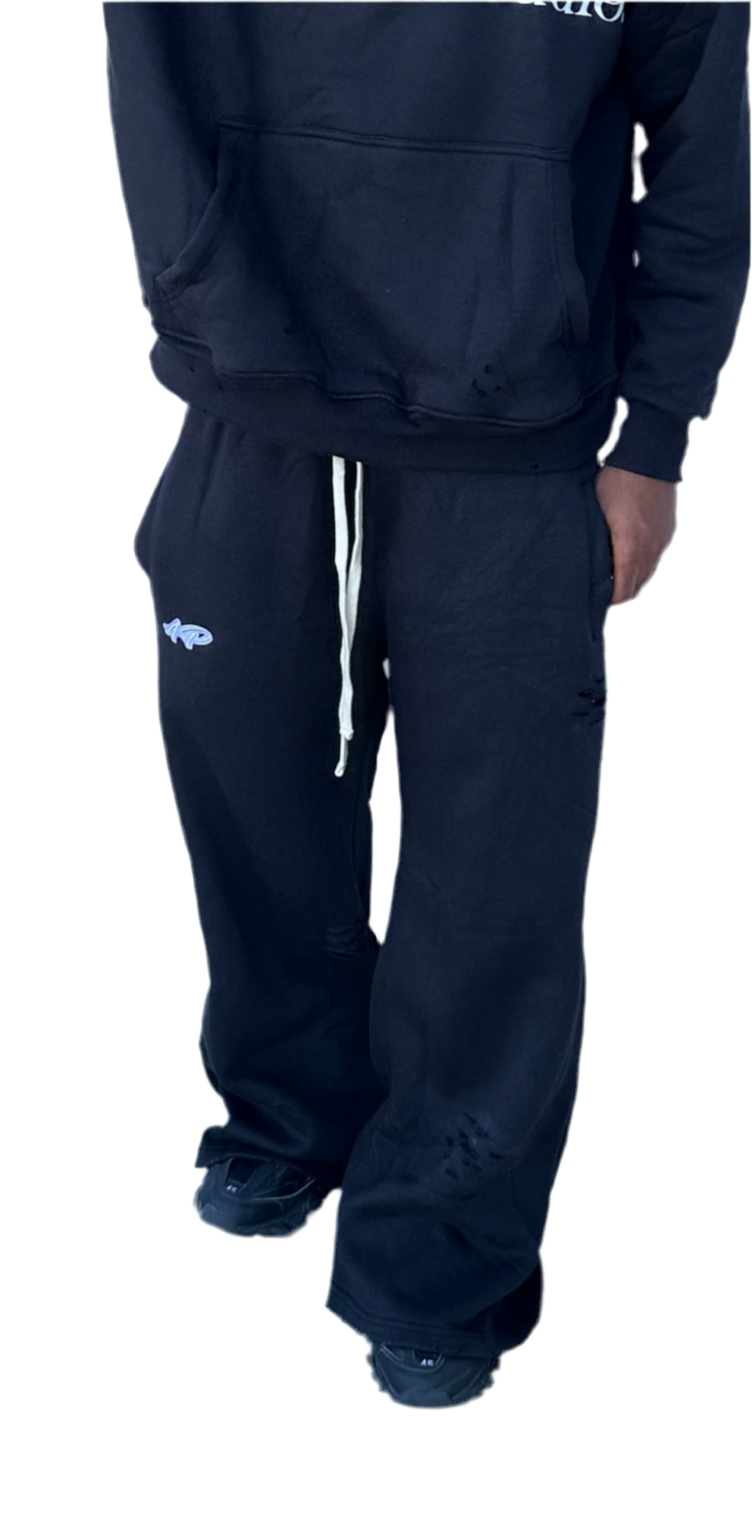 Midnight Black AP Baggy Sweats