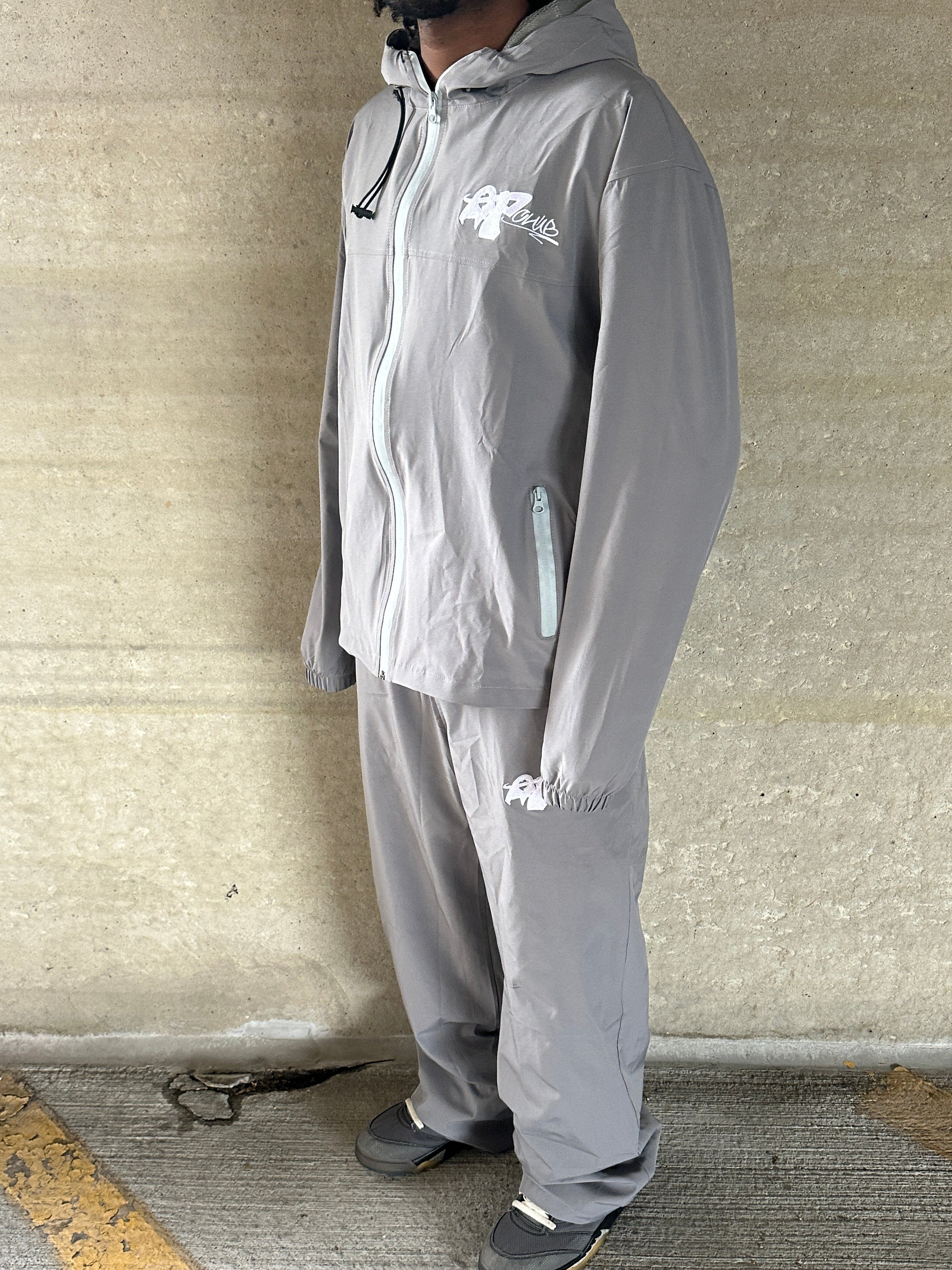 Grey AP Windbreaker Jacket