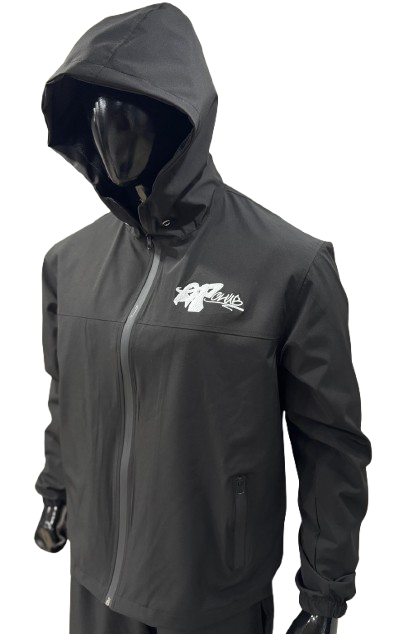 Black AP Windbreaker Jacket